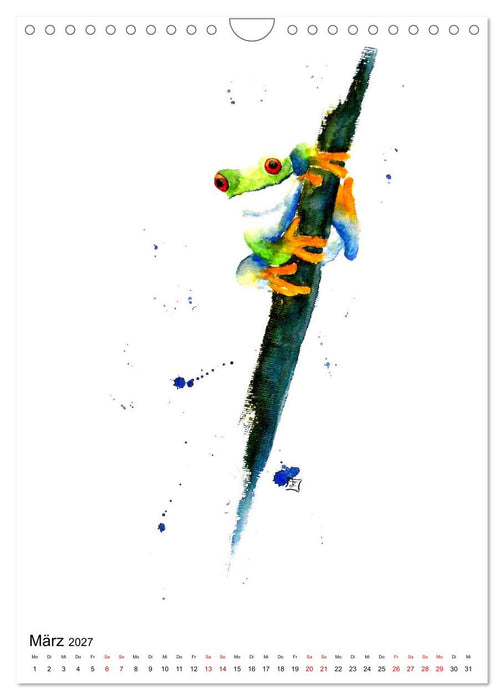 Tiere in Aquarell 2027 - von Ruth Trinczek (CALVENDO Wandkalender 2027)