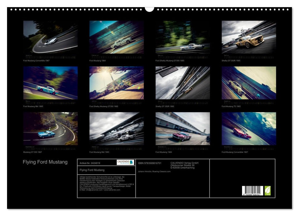 Flying Ford Mustang (CALVENDO Wandkalender 2027)