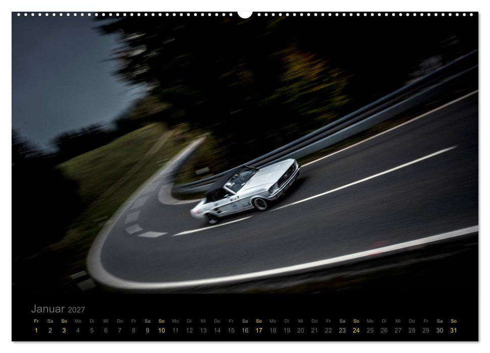 Flying Ford Mustang (CALVENDO Wandkalender 2027)