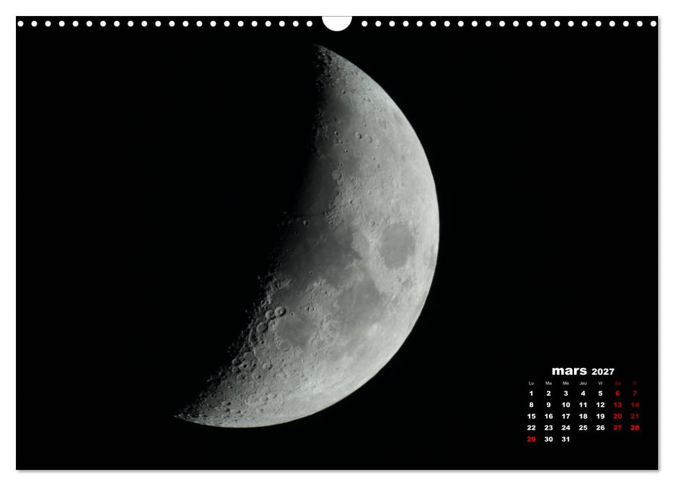 Phases de la lune (CALVENDO Calendrier mensuel 2027)