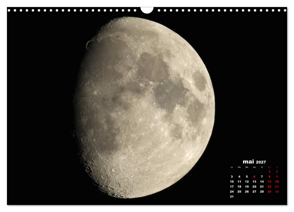 Phases de la lune (CALVENDO Calendrier mensuel 2027)