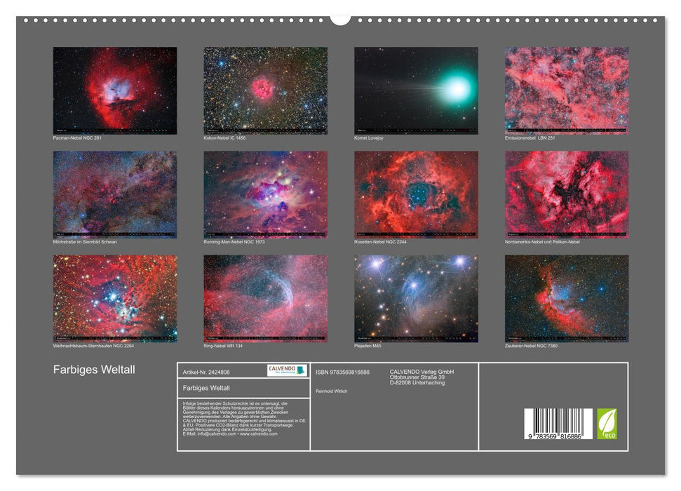 Farbiges Weltall (CALVENDO Premium Wandkalender 2027)