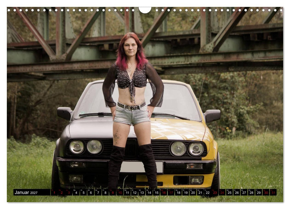 Heiße Frauen und schnelle Autos (CALVENDO Wandkalender 2027)
