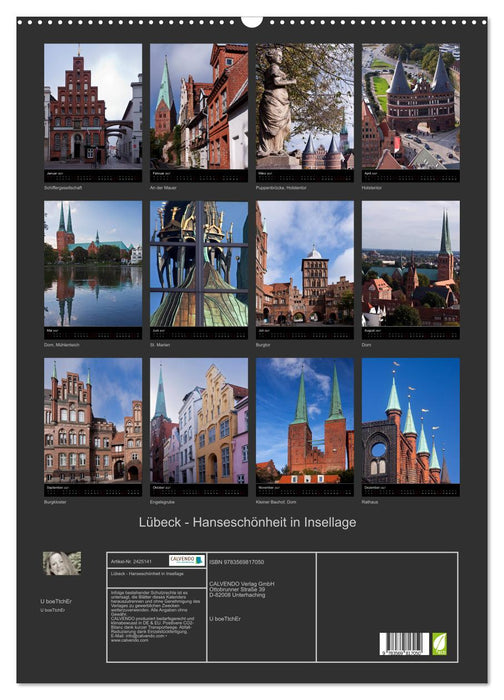 Lübeck - Hanseschönheit in Insellage (CALVENDO Wandkalender 2027)