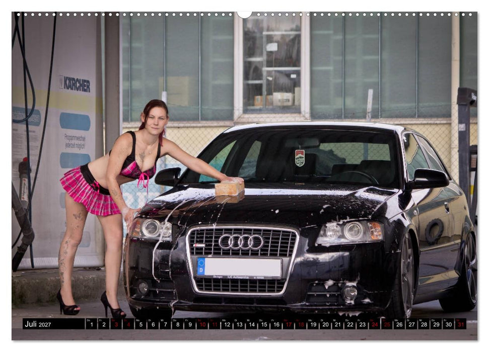 Heiße Frauen und schnelle Autos (CALVENDO Premium Wandkalender 2027)
