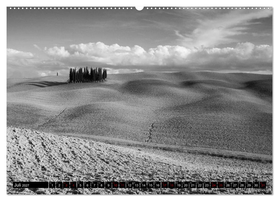 Toscana - monocromatico (CALVENDO Premium Wandkalender 2027)
