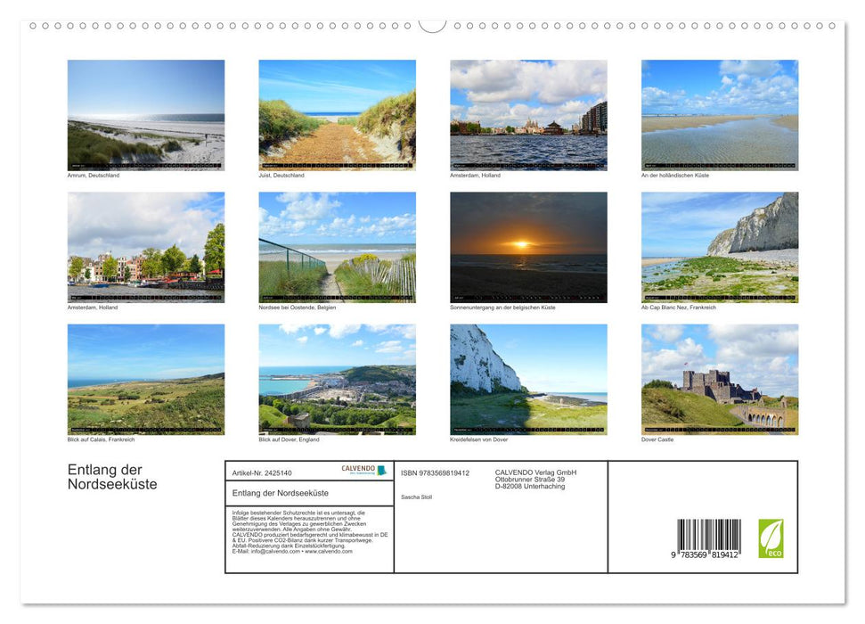 Entlang der Nordseeküste (CALVENDO Premium Wandkalender 2027)