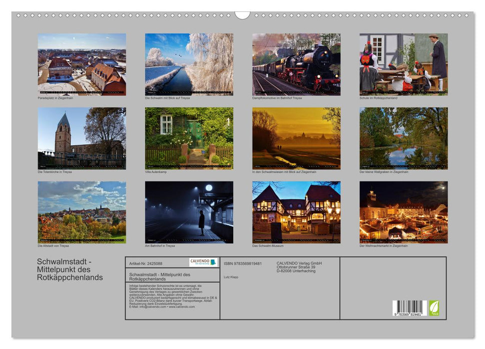 Schwalmstadt - Mittelpunkt des Rotkäppchenlands (CALVENDO Wandkalender 2027)