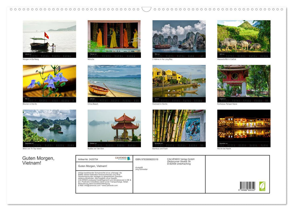 Guten Morgen, Vietnam! (CALVENDO Wandkalender 2027)