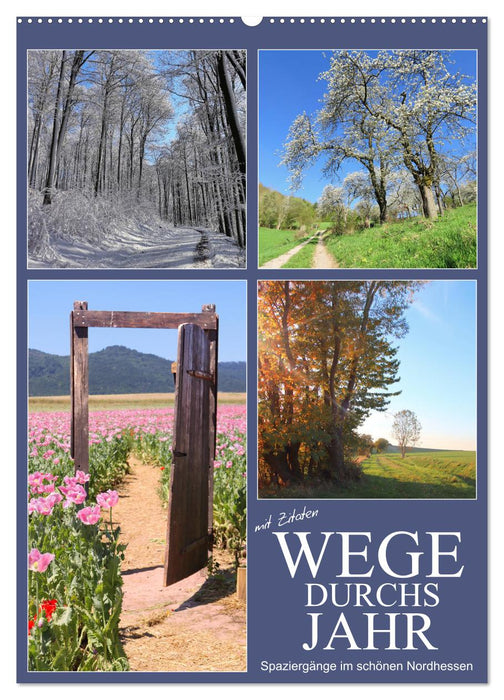 Wege durchs Jahr - Spaziergänge im schönen Nordhessen (CALVENDO Wandkalender 2027)