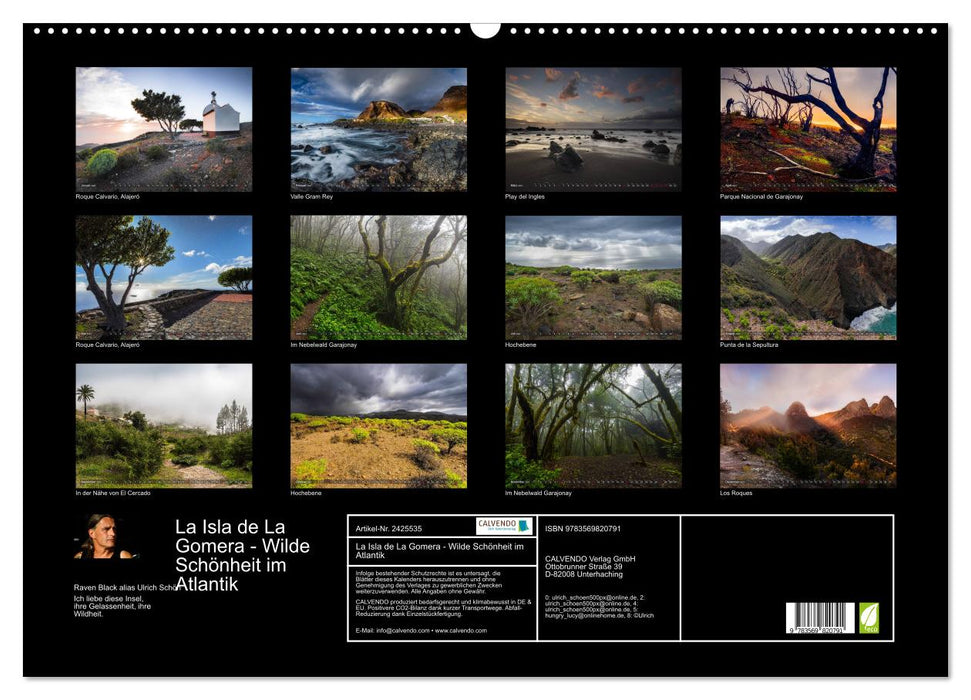 La Isla de La Gomera - Wilde Schönheit im Atlantik (CALVENDO Wandkalender 2027)