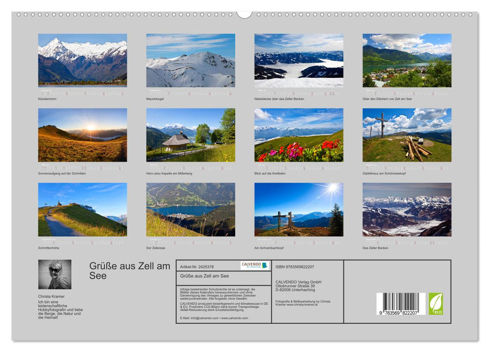 Grüße aus Zell am See (CALVENDO Premium Wandkalender 2027)