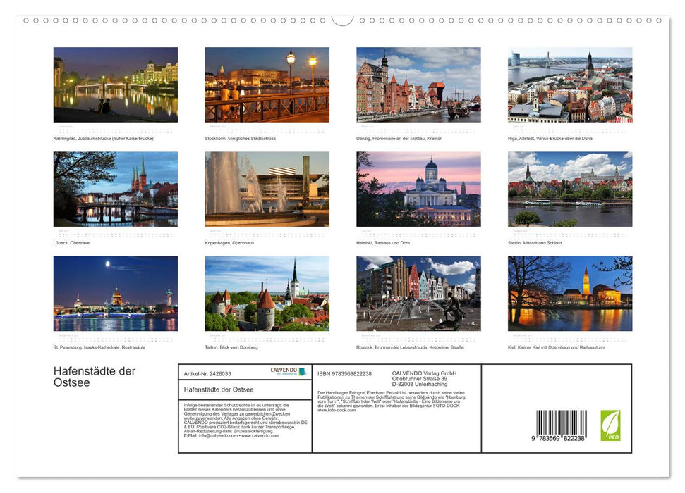 Hafenstädte der Ostsee (CALVENDO Premium Wandkalender 2027)