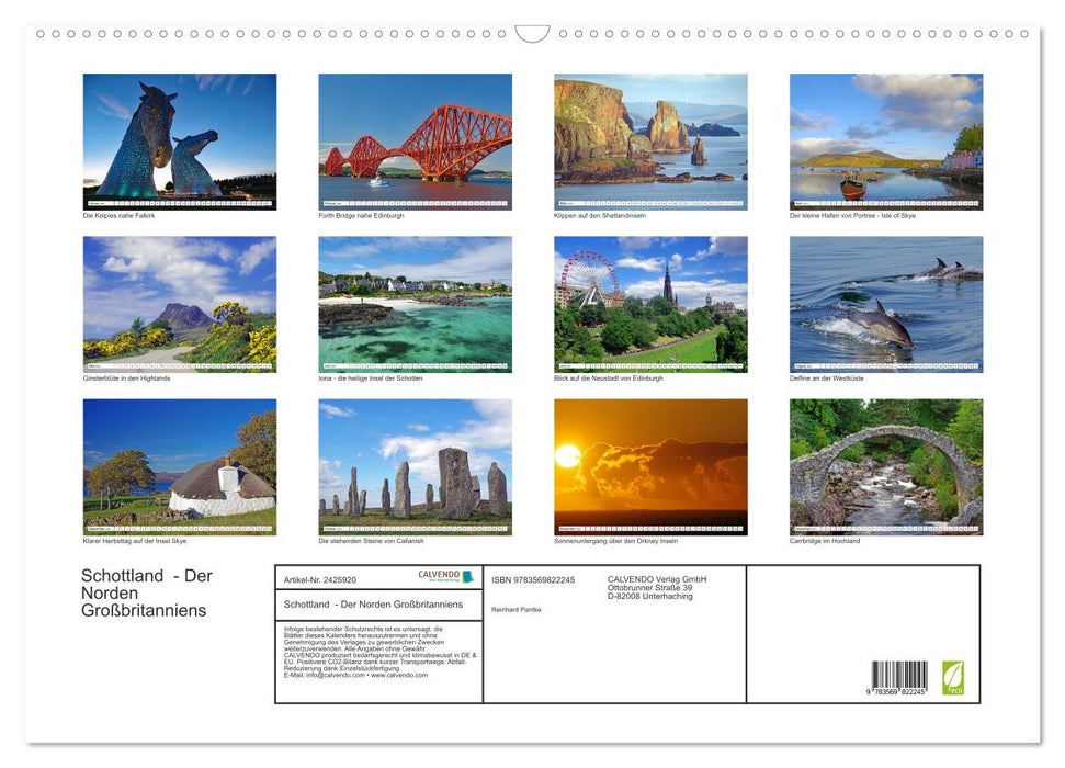 Schottland - Der Norden Großbritanniens (CALVENDO Wandkalender 2027)