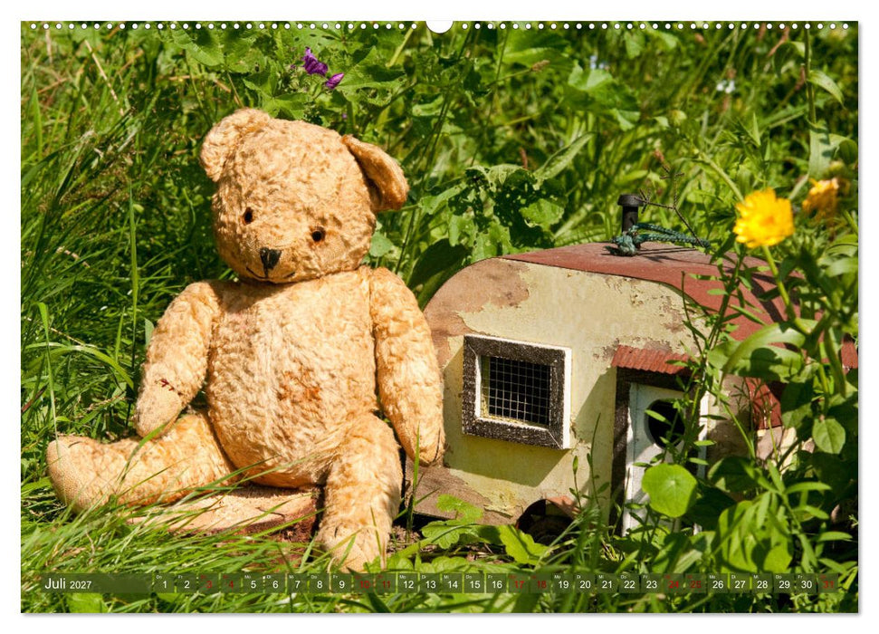 Kunterbunte Bärenwelt - Teddys (CALVENDO Premium Wandkalender 2027)