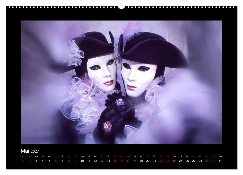 Venezianischer Karneval (CALVENDO Premium Wandkalender 2027)