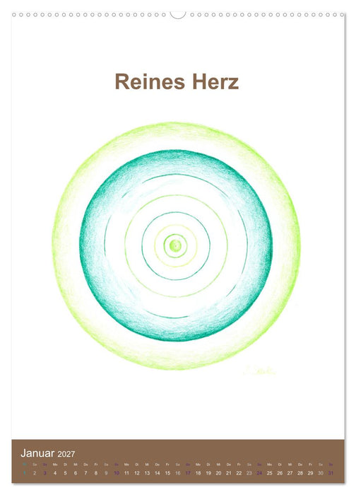 Delfinheilsymbole (CALVENDO Premium Wandkalender 2027)