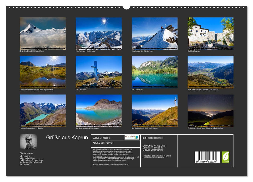 Grüße aus Kaprun (CALVENDO Premium Wandkalender 2027)