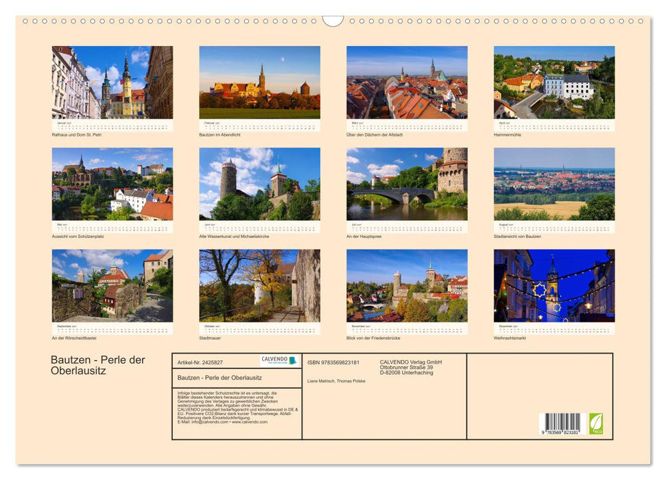 Bautzen - Perle der Oberlausitz (CALVENDO Wandkalender 2027)