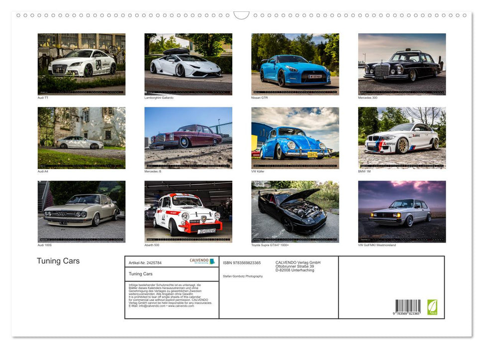 Tuning Cars (CALVENDO Wandkalender 2027)