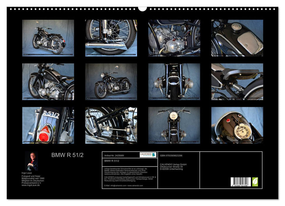 BMW R 51/2 (CALVENDO Wandkalender 2027)
