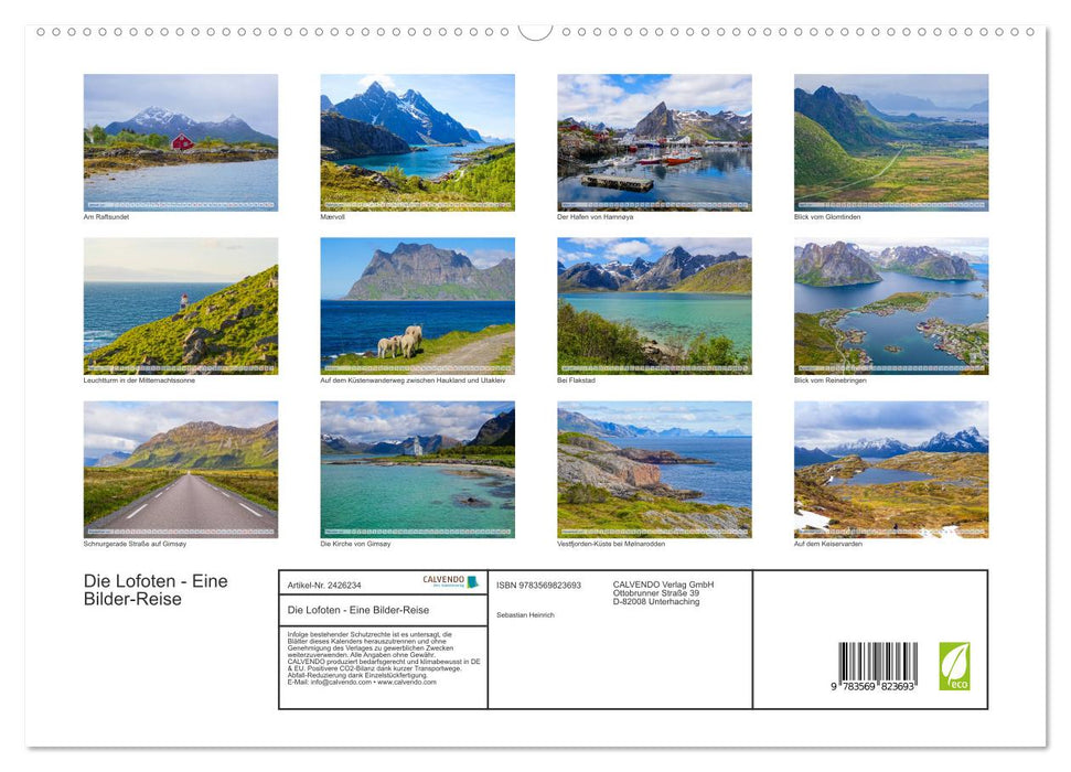 Die Lofoten - Eine Bilder-Reise (CALVENDO Premium Wandkalender 2027)