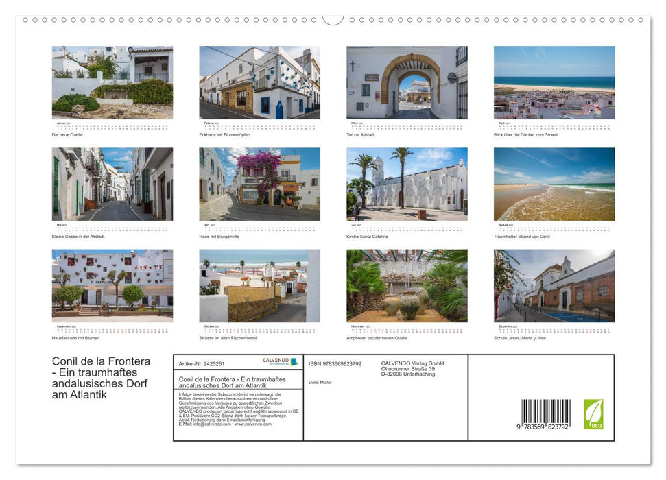 Conil de la Frontera - Ein traumhaftes andalusisches Dorf am Atlantik (CALVENDO Premium Wandkalender 2027)