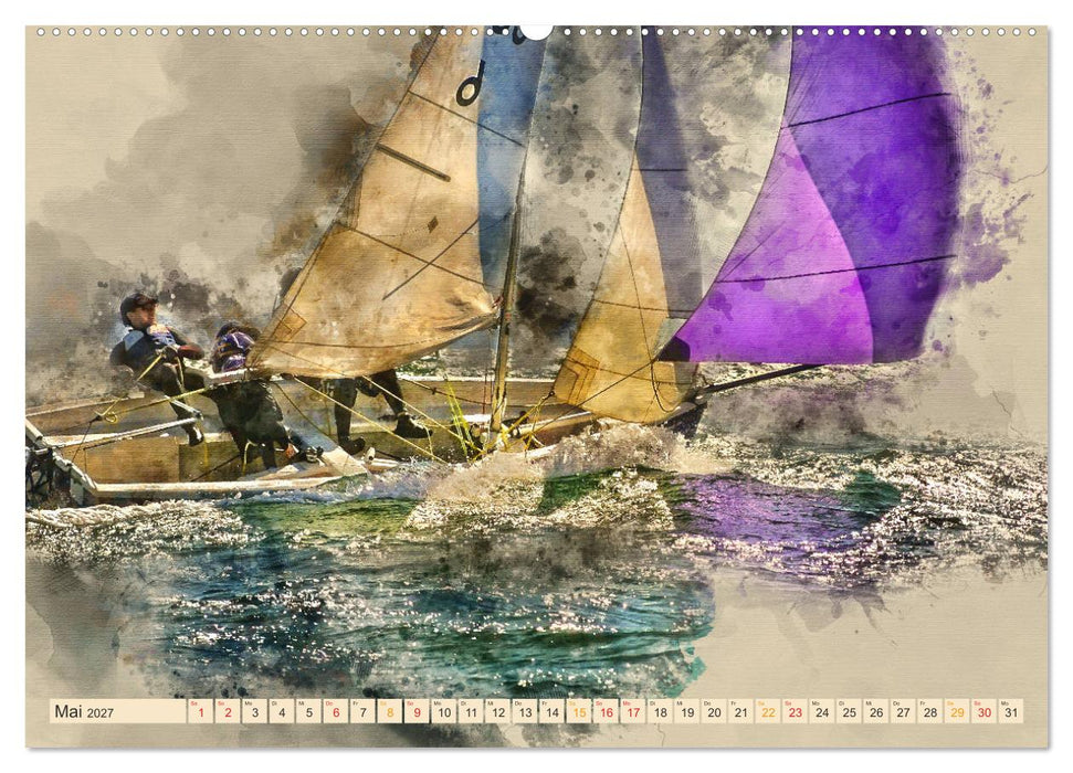 Ich liebe Segeln (CALVENDO Wandkalender 2027)