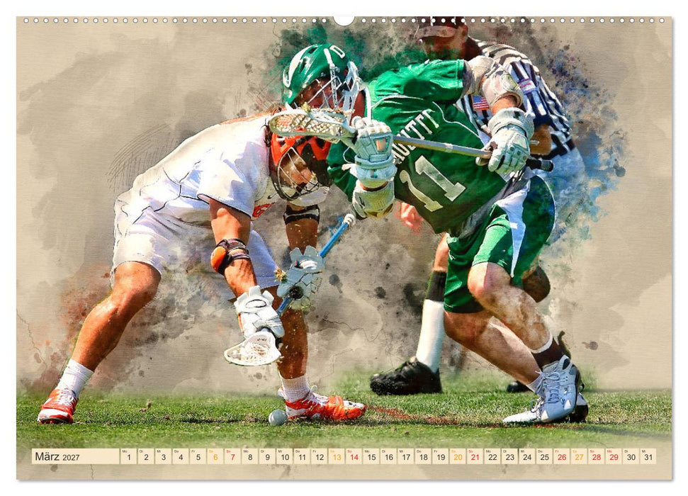 Ich liebe Lacrosse (CALVENDO Premium Wandkalender 2027)