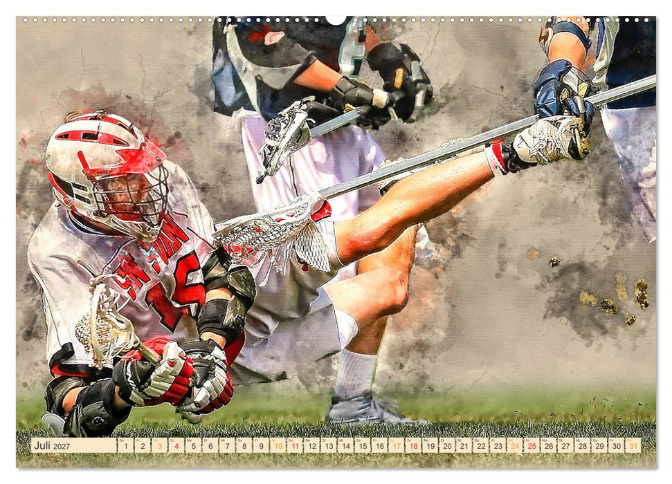 Ich liebe Lacrosse (CALVENDO Premium Wandkalender 2027)