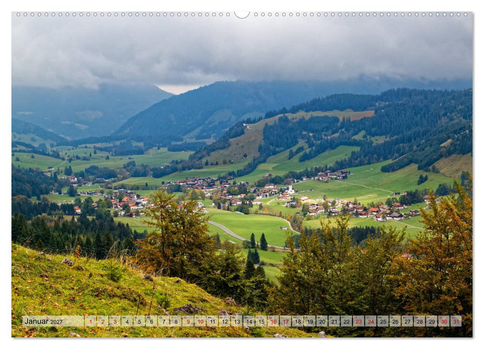 Herbst im Tannheimer Tal - Impressionen von Schattwald bis Nesselwängle (CALVENDO Premium Wandkalender 2027)