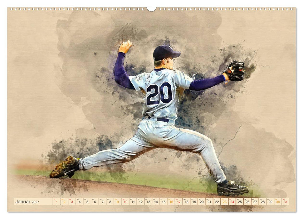 Ich liebe Baseball (CALVENDO Premium Wandkalender 2027)