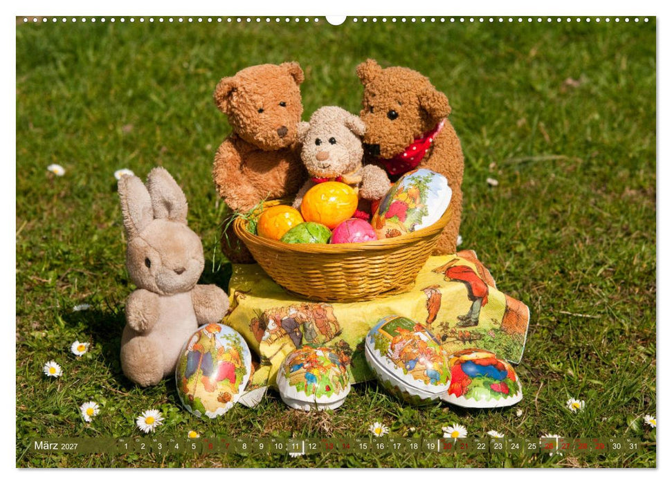 Kunterbunte Bärenwelt - Teddys (CALVENDO Wandkalender 2027)