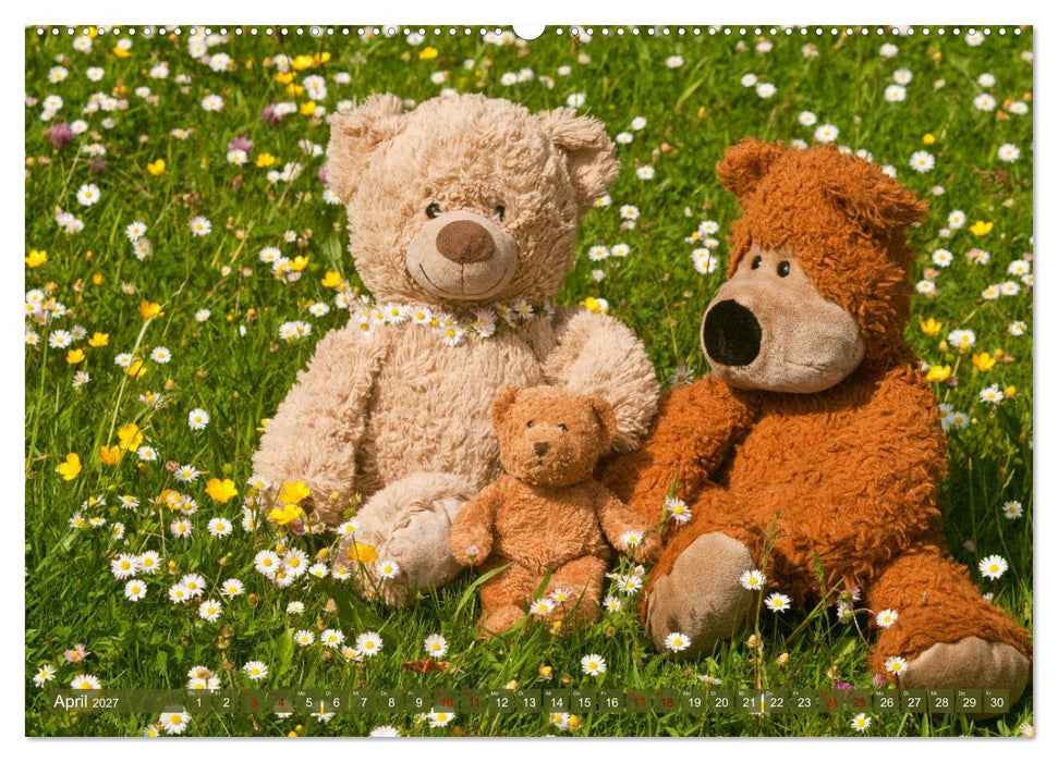 Kunterbunte Bärenwelt - Teddys (CALVENDO Wandkalender 2027)