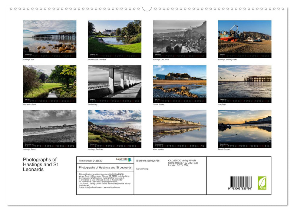 Photographs of Hastings and St Leonards (CALVENDO Premium-Calendar 2027)