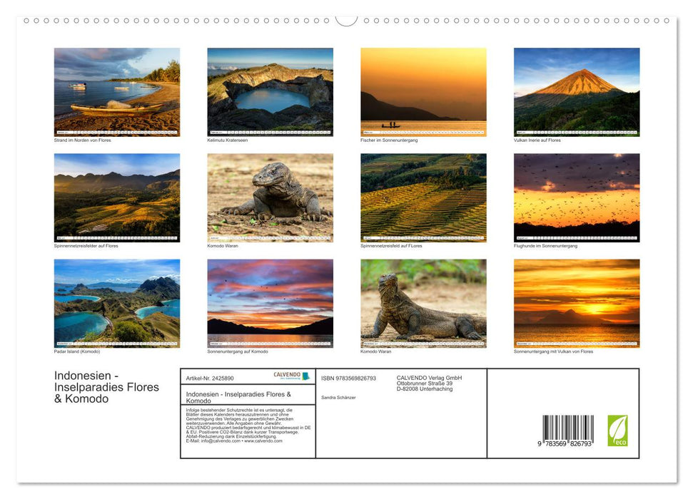 Indonesien - Inselparadies Flores & Komodo (CALVENDO Premium Wandkalender 2027)