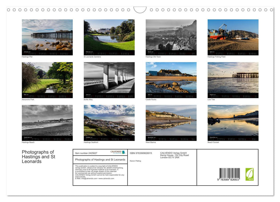 Photographs of Hastings and St Leonards (CALVENDO Monthly Calendar 2027)
