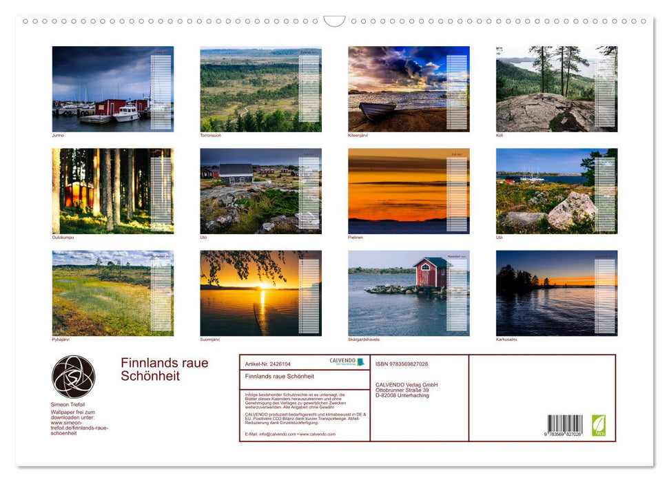Finnlands raue Schönheit (CALVENDO Wandkalender 2027)