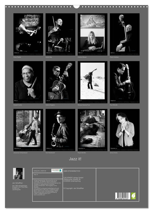 Jazz it! (CALVENDO Wandkalender 2027)