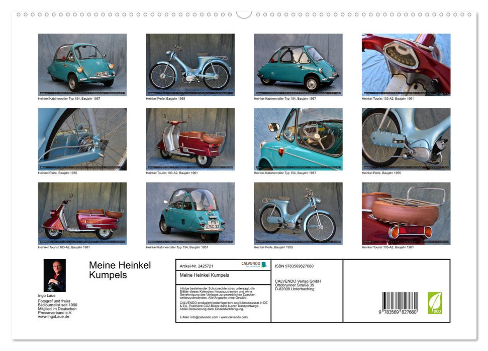 Meine Heinkel Kumpels (CALVENDO Premium Wandkalender 2027)