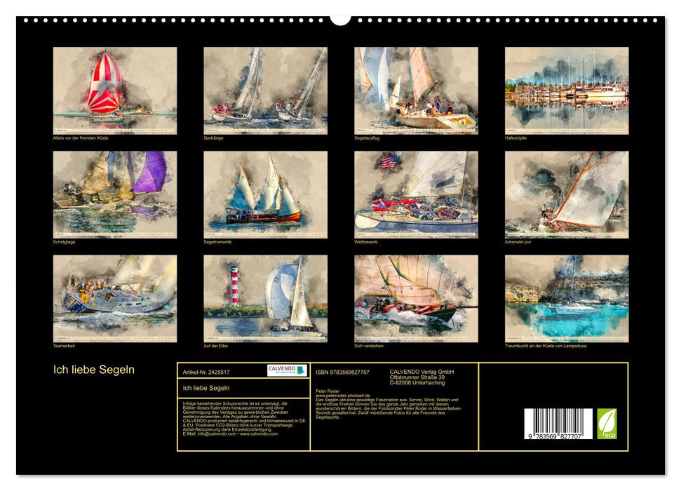 Ich liebe Segeln (CALVENDO Premium Wandkalender 2027)