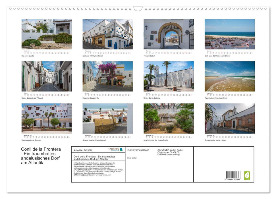 Conil de la Frontera - Ein traumhaftes andalusisches Dorf am Atlantik (CALVENDO Wandkalender 2027)