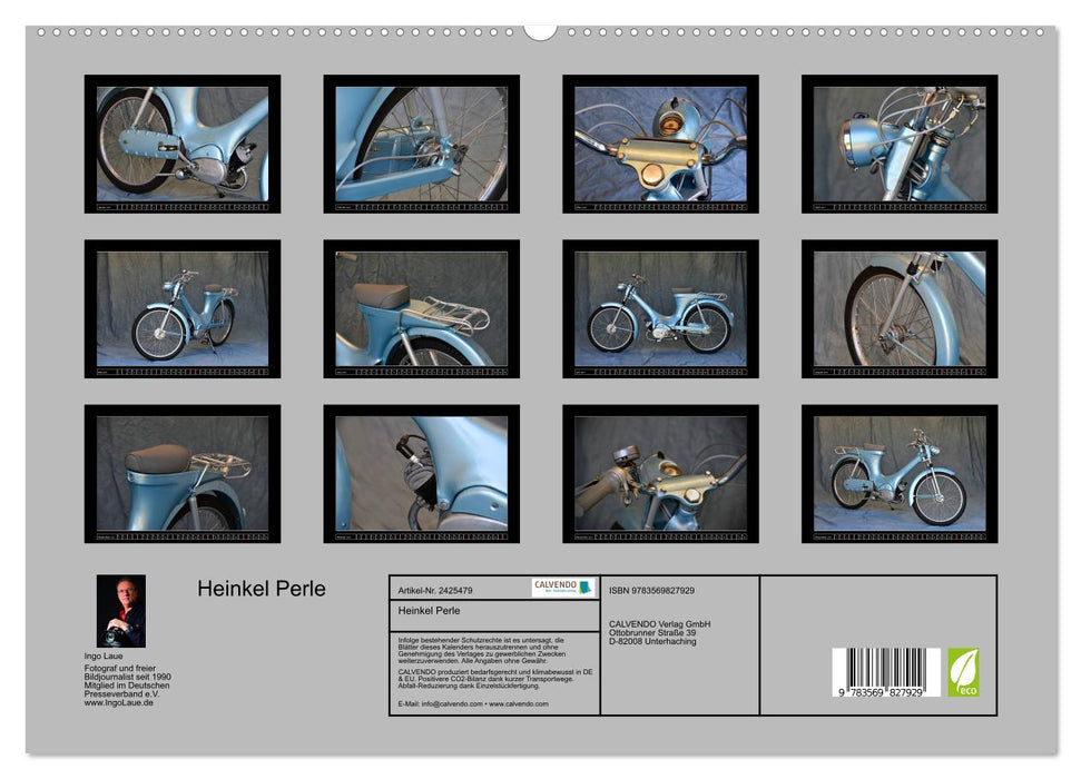 Heinkel Perle (CALVENDO Premium Wandkalender 2027)