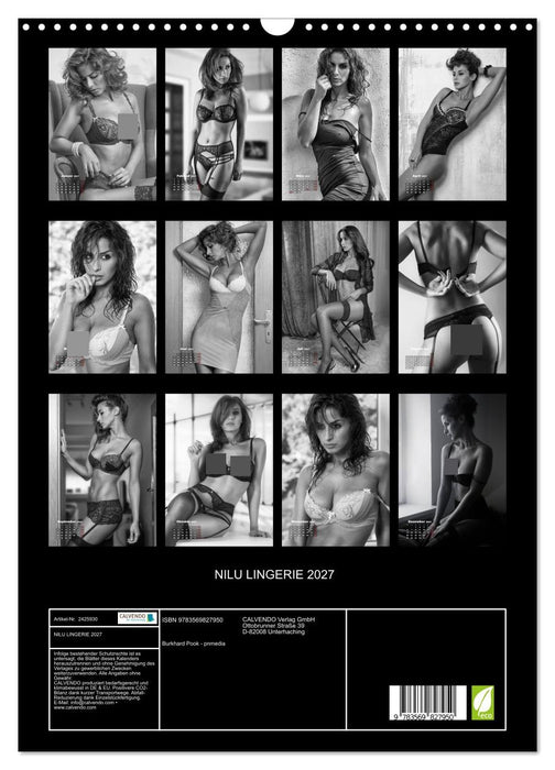 NILU LINGERIE 2027 (CALVENDO Wandkalender 2027)