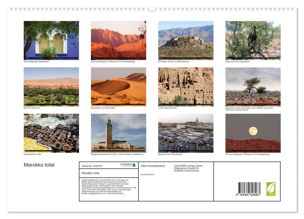 Marokko total (CALVENDO Premium Wandkalender 2027)