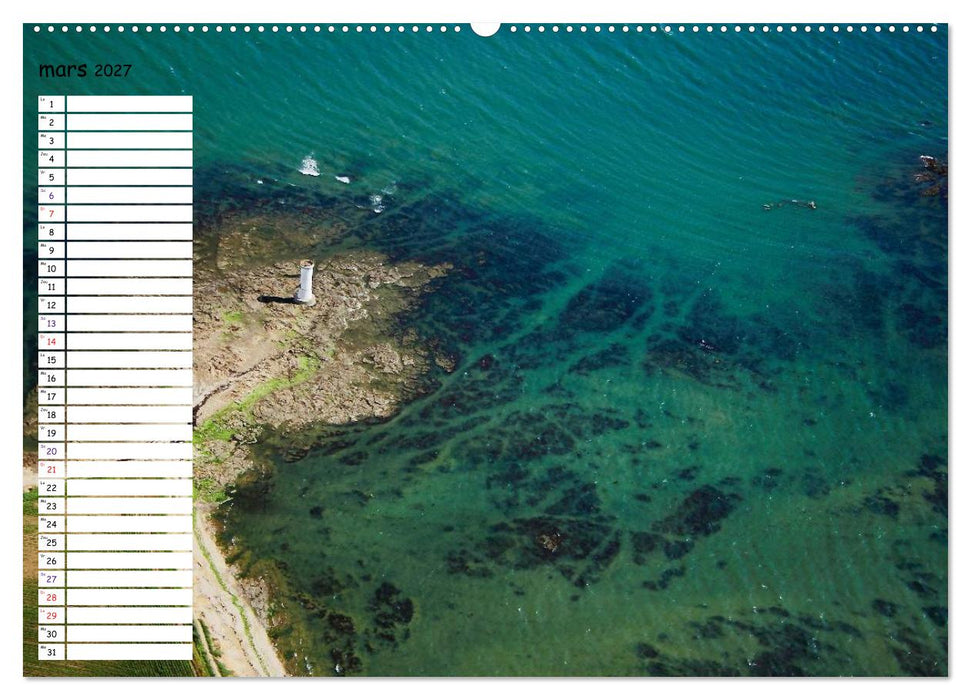 Le Golfe du Morbihan vu du ciel (CALVENDO Calendrier supérieur 2027)