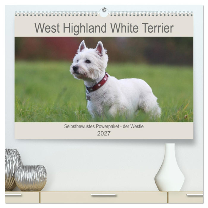 West Highland White Terrier - Selbstbewustes Powerpaket - der Westie (CALVENDO Premium Wandkalender 2027)