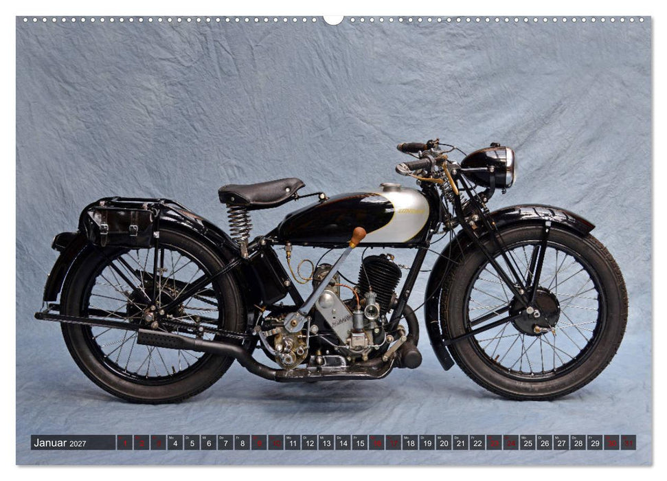 Deutsche Motorrad - Legenden - Rollende Kunstwerke aus alten Zeiten (CALVENDO Wandkalender 2027)