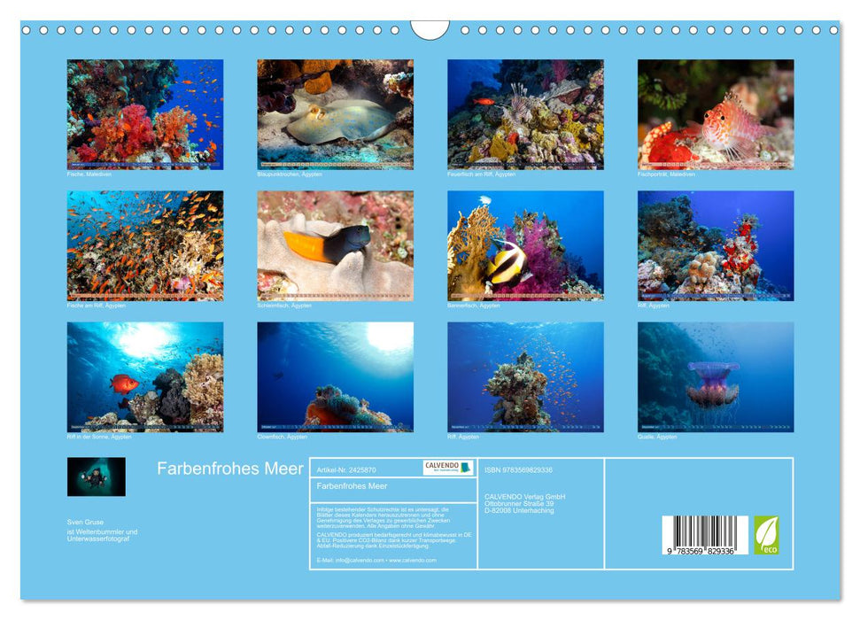 Farbenfrohes Meer (CALVENDO Wandkalender 2027)