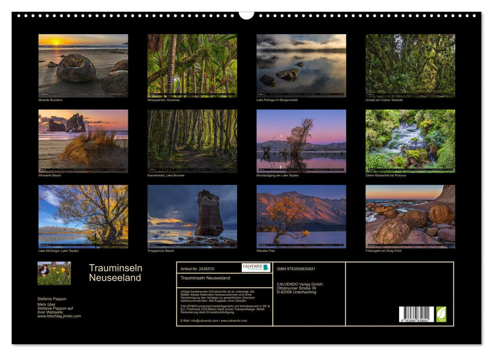 Trauminseln Neuseeland (CALVENDO Wandkalender 2027)